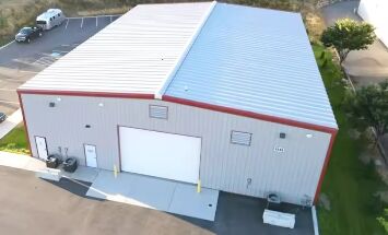 GB Standard Manufacturer 40*45*6 Light Construction Material Steel Structure Building Warehouse