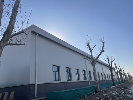 Xưởng kết cấu thép H-Beam cường độ cao Tòa nhà kim loại công nghiệp Prefab với tùy chọn bảng chống cháy
